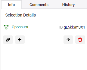 Screenshot of Info panel
